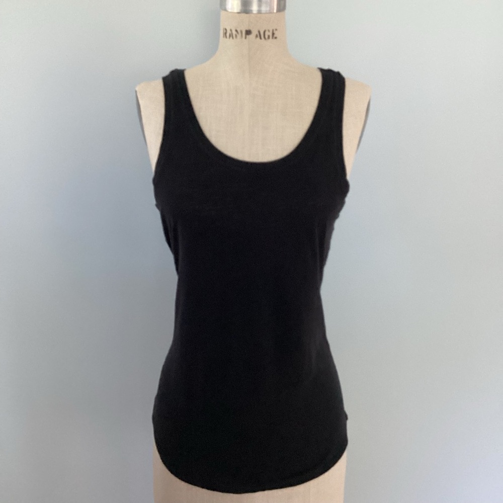 Ann Taylor LOFT Black Vintage Soft Racerback Tank Size Xsmall